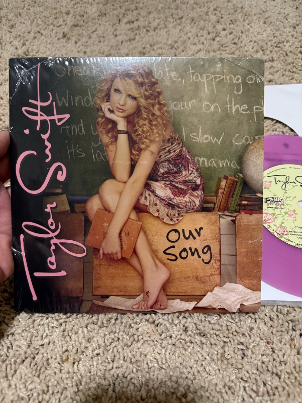 Taylor Swift Our Song rare limited edition 7 inch numbered Vinyl